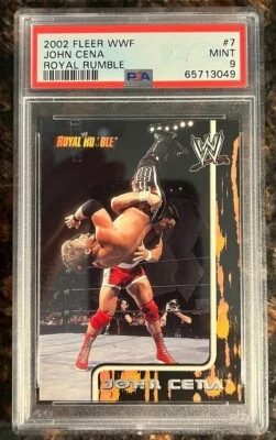 Карта рестлера 2002 Fleer Royal Rumble No7 John Cena RC дебютант PSA 9 как новая - Изображение 1 из 4