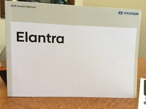 OWNER'S MANUAL 2018 HYUNDAI ELANTRA - Foto 1 di 1