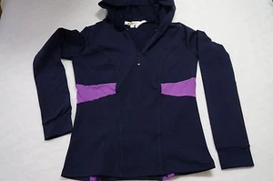 Nordstrom Solow Sport Hoodie Half Zip Pullover Navy Purple Size S - Picture 1 of 8