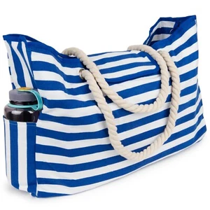 Beach Bag & Pool Bag - XL L21xH15xH6 - 100% Waterproof - Rope Handles - Picture 1 of 5