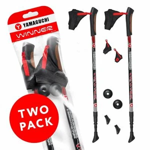 Bastón de Caminar, Bastones de Trekking Plegable - Bastón Telescópico Bastón de Senderismo - Imagen 1 de 9