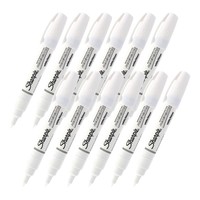 Sharpie Water-Based Poster Paint Marker Extra Fine Point White, Pack of 12 -... 