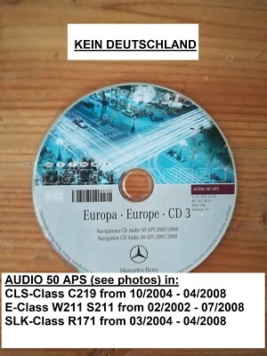 CD Navigation Mercedes AUDIO 50 APS NTG1 ESPANA FRANCE POR 2007/2008 SLK CLS E - Bild 1 von 2