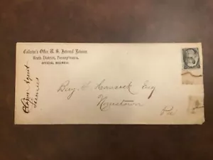 COLLECTZONE Postgeschichte Black Jack auf Brief Internal Revenue (E100) - Bild 1 von 5