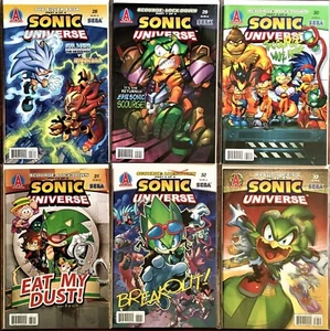 LOT 246: SONIC UNIVERSE 5 Comic Books #28-31, 33 ~ 2011 Bagged Boarded NM-/FN+ - Picture 1 of 10