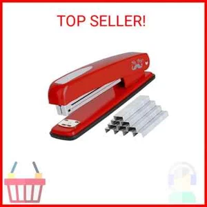 Mr. Pen- Stapler with Staples, Red Stapler, 1000 Staples, Staplers for Desk, Sta - Picture 1 of 3