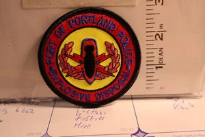 police patch  PORT OF PORTLAND POLICE MAINE  EXPLOSIVE DISPOSAL - Picture 1 of 1