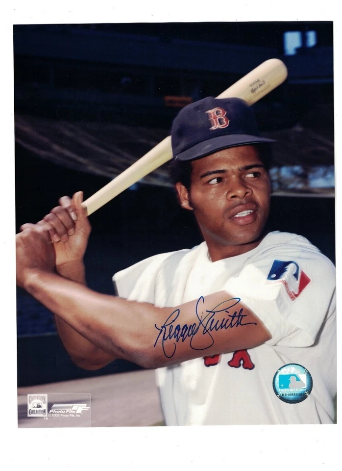 雷吉·史密斯波士顿红袜队签名 8 x 10 照片带我们的真品证明 — 第 1/1 张图片