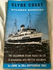 1963 RETRO CALEDONIAN STEAM PACKET COMPANY BRITISH RAILWAYS CLYDE COAST BOOKLET