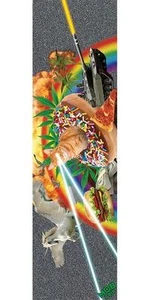 New Mob Trending Multi-Color Skateboard Griptape - 9in x 33in (1 Sheet) - Picture 1 of 1