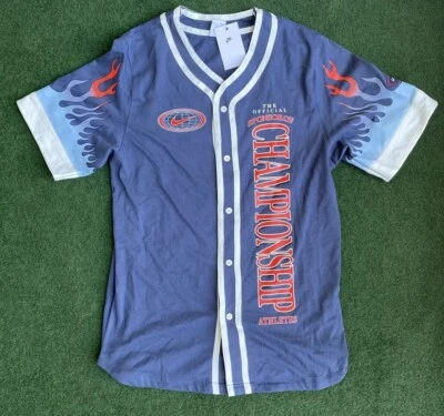 Nike Sports Wear American Camiseta Abotonada Azul Rojo DV9642-437 Hombres Talla XL Foto 1 de 4