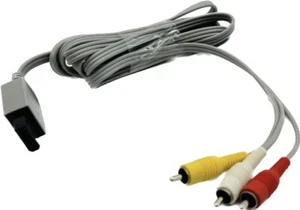 Wii+Wii U Replacement Composite AV Cable OEM Original Used - Picture 1 of 3