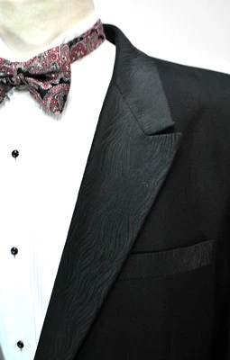 LeBaron Jacquard Tuxedo Jacket 44R Formal Dinner Smoking Peak Lapel Lounge VLV - Image 1 of 4