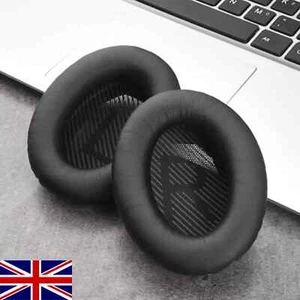 Bose Replacement Ear Pads Cushion Black QuietComfort 35 QC35 II QC25 QC15 Kit UK - Picture 1 of 18