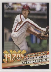 2020 Topps Decades Best Series 2 Award Winners Black /299 Steve Carlton HOF