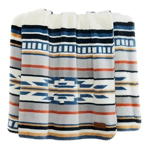 *NEW* Pendleton Plush Throw Blanket 50 in x 70 in Saltillo Stripe - Picture 1 of 4