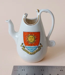 Unusual Tall Spouted Jug Pitcher Kettle - Weston Super Mare - 7.5 cm - Picture 1 of 9