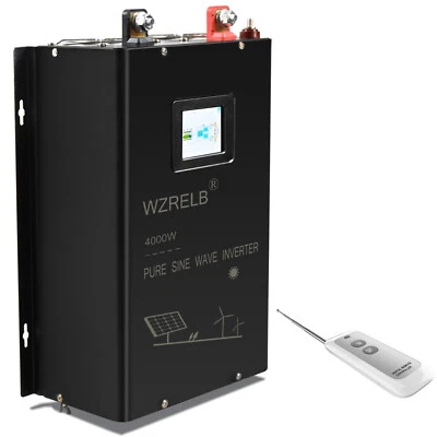 4000W Pure Sine Wave Inverter Split Phase 24V to 120V 240V  Solar Motor Remote - Image 1 of 4