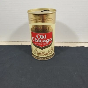 Vintage Old Chicago Large Steel Pull Tab Beer Can by Peter Hand Chicago ILL  - Picture 1 of 10