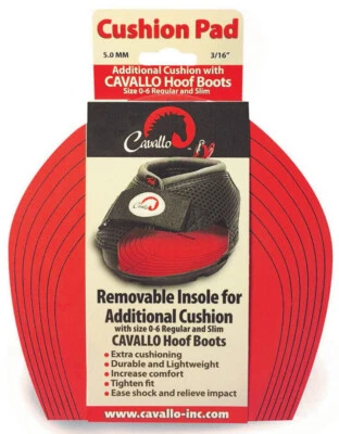 Cavallo 2 x Kissenpolster Einfach Sport Trek Huf Stiefel Komfort Stoßdämpfend