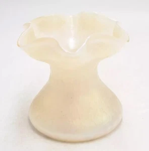 Antique Kralik Glass Vase – Iridescent Matt Lustre – Art Nouveau Bohemian - Picture 1 of 23