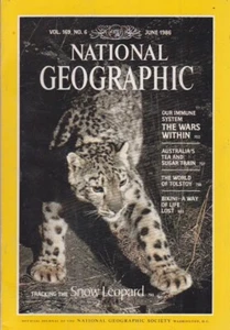 national geographic-JUNE 1986-SNOW LEOPARD. - Picture 1 of 2