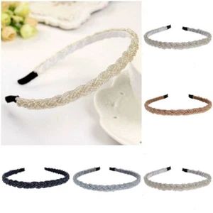 Diadema con lentejuelas trenzadas adornos para el cabello tocado pelo trenzado - Imagen 1 de 9