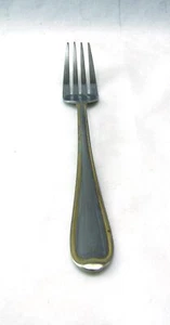 Cambridge Stainless Steel ALLURE GOLD ACCENT Lot of 2 Dinner Forks gold WEAR - Picture 1 of 6