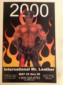 Original International Mr. Leder Poster für 2000 IML Chicago, Kunst von Ponyboy - Bild 1 von 1