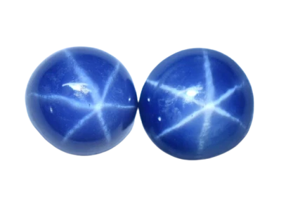 Natural 2.15 Ct Blue Six Rays STAR Sapphire Certified Treated Gemstone Cabochon - Image 1 of 4