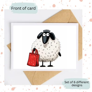 Set of 6 new greeting cards. Blank inside. For birthday, thankyou, getwell etc - Bild 1 von 10