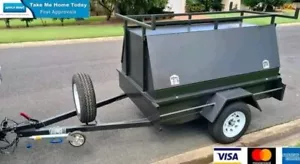 AUSTRALIAN Made 7x4 Tradesman Builder Camping Trailer 1000kg ATM Disc Brakes Spa - Picture 1 of 4
