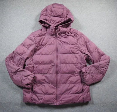Chaqueta acolchada Uniqlo para mujer XLarge púrpura ultra ligera con capucha al aire libre damas Foto 1 de 4