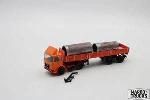 Herpa u.a. MAN F8 PlatformnSemi-trailer orange Self-made Conversion 1:87 /UH2192 - Picture 1 of 1