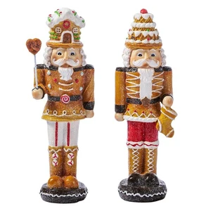 Christmas Nutcracker Soldier Decor, Set of 2 Cute Gingerbread Nutcracker Figu... - Bild 1 von 7