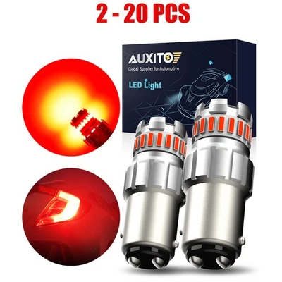 AUXITO 1157 7528 LED 2057 2357 Tail Brake Stop Bulbs Turn Signal Light Red 2-20x - Image 1 of 4