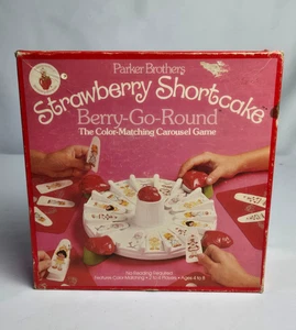 Vtg Strawberry Shortcake Board Game Berry Go Round 1981 Parker Brothers Complete - Picture 1 of 7