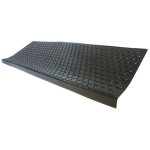 Rubber-Cal "Coin-Grip" Non-Slip Rubber Tread Stair Mats (6 - Picture 1 of 5