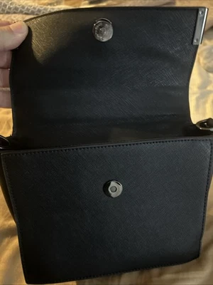 Calvin Klein Black Leather Purse Wallet Hand Bag with Handle. No side strap - Image 1 of 3