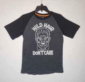 Wolfman Halloween T-Shirt Ragazzo Taglia XL 14/16 Capelli Selvatici Non importa (Luci) - Foto 1 di 4