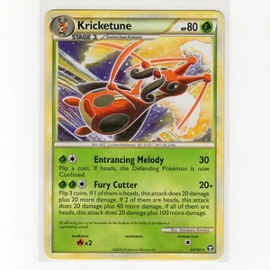 Pokémon TCG Kricketune 24/102 HGSS Trionfante Regolare Carta Rara EN-LP 2010 - Foto 1 di 3
