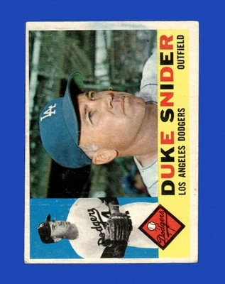 1960 Topps Set-Break #493 Duke Snider en muy buen estado-en muy buen estado *GMCARDS* Foto 1 de 2