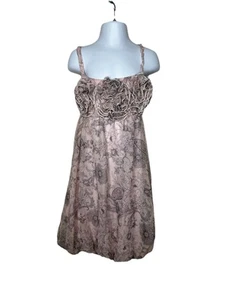 Biscotti girl's Bubble Pale Pink Floral ruffles size 7 Yrs Sleeveless - Picture 1 of 9