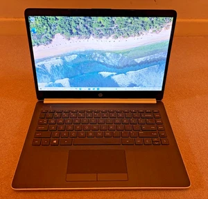 HP 14-DK0076NR Laptop | AMD A4-9125 2.30GHz | 4GB RAM | 64GB eMMC | 14″ HD | W10 - Picture 1 of 10