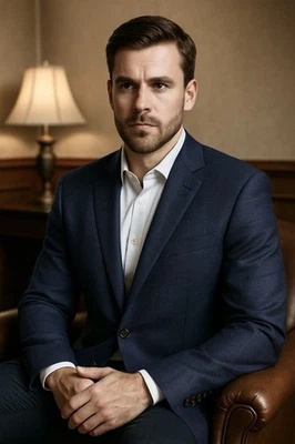 Ralph Lauren Men’s Dillard’s Sport Coat 42R Blue Plaid Wool Silk Linen Blazer - Изображение 1 из 4