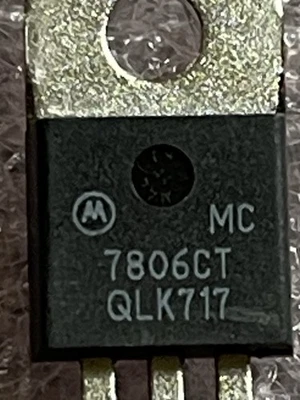MC7806CT POSITIVE VOLTAGE REGULATOR 6V 1A 3 PIN TO-220 MOTOROLA (LOT OF 5) - Image 1 of 3