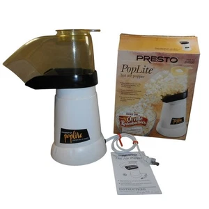 Presto PopLite Hot Air Popper 04820 Tested Works with Original Box Makes 18 Cups - Picture 1 of 11