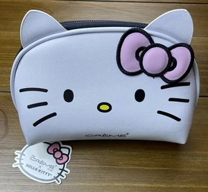 Creme Shop Hello Kitty White Faux Leather Makeup Bag Limited Edition Brand New - Picture 1 of 6