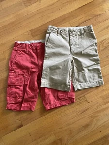 Lot of 2 Boys Cargo Shorts Gap Size 12 Slim - Picture 1 of 3