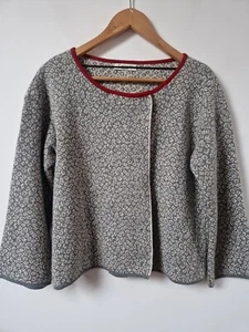 Cocogio Wollmischung gesmokter Stil Pullover Cardigan Top Größe 10 - Bild 1 von 10